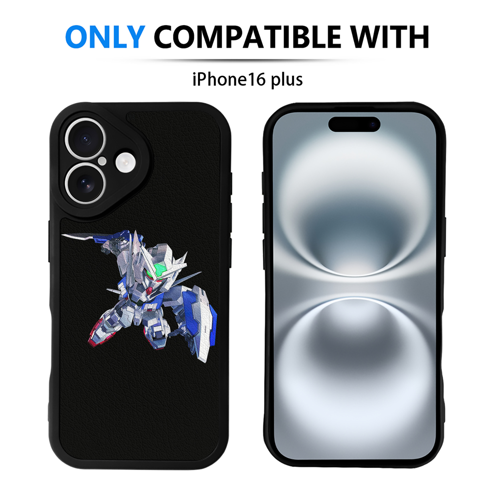 （画像用） 機動戦士ガンダム Mobile Suit Gundam 【iPhone 16シリーズ対応】シリコンスマホケース（レザー調） 材質：シリコン